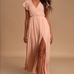 Lost in the Moment Blush Maxi Dress